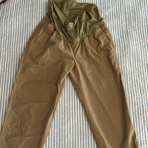Maternity Pants. Old Navy Size M. Like New. Color Khaki.